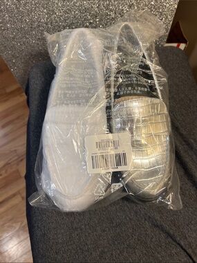 Old Navy White and Silver Women's Loafers Flat